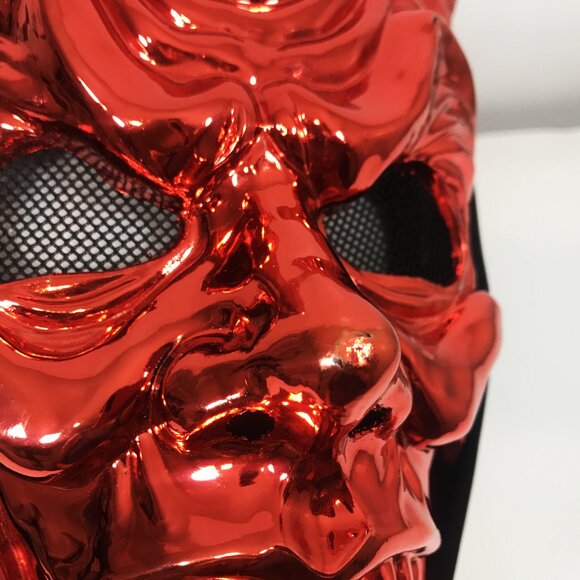 Adult Halloween Mask Red Devil - Picture 8 of 8